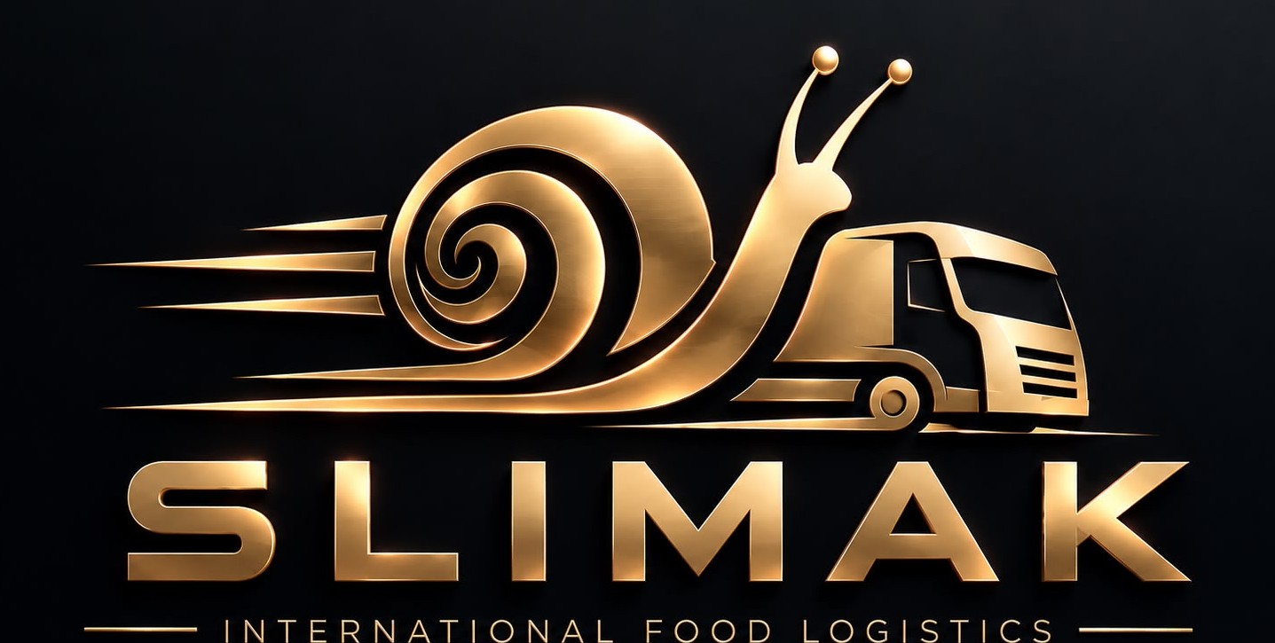 SLIMAK LOGISTICS golden snail-truck emblem